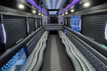 Long Beach Party Bus Interior
