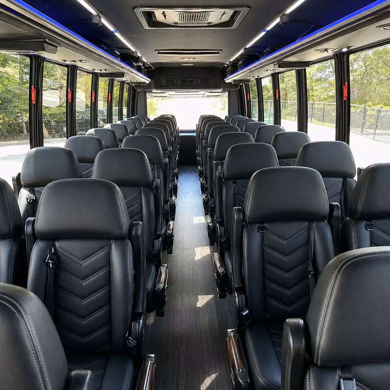 25 passenger minibus interior