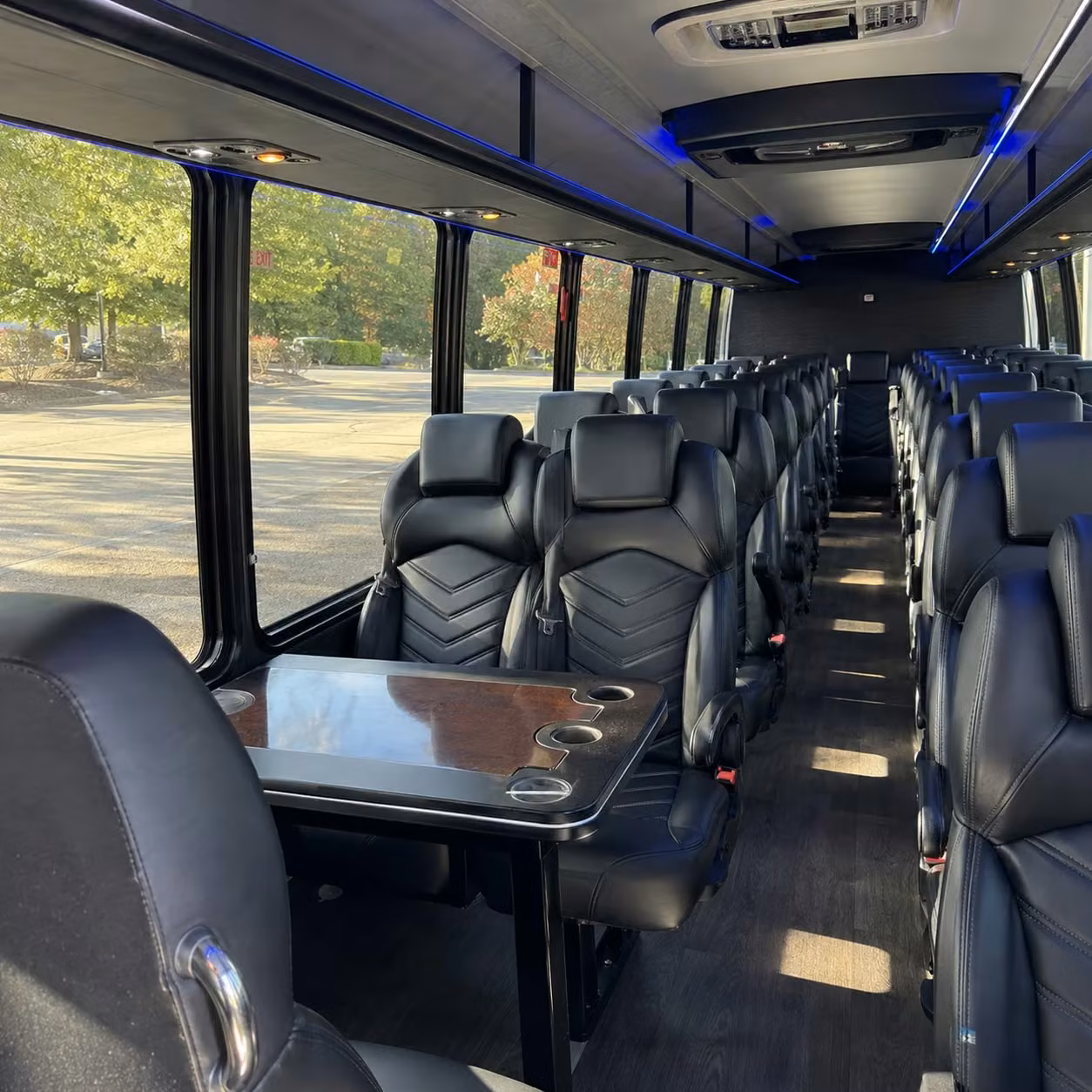 28 passenger minibus inside