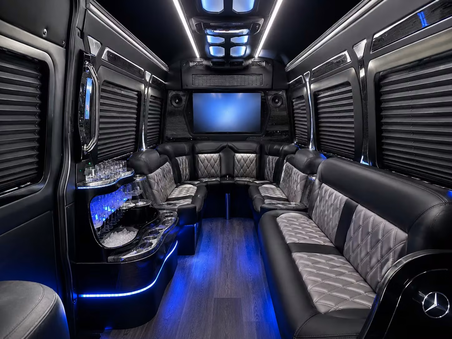 bus rental options for long beach trips