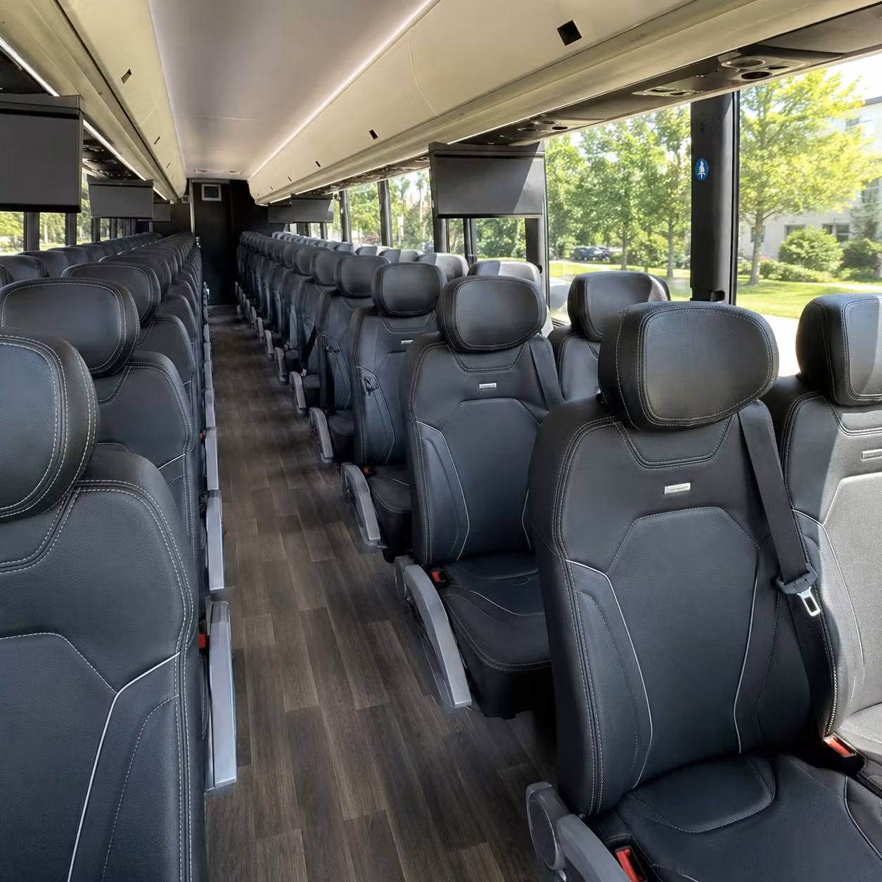 long beach 56 passenger charter bus rental